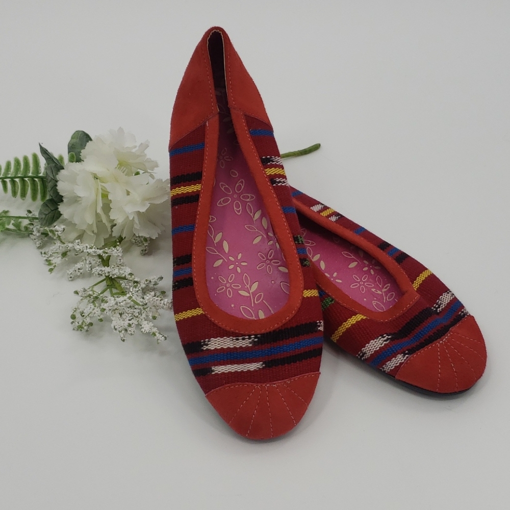 2 for $20 American Eagle Outfitters suede and woven flats size 8